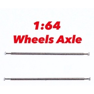 1/64 Axle Sambung Custom Axle Set 2 Axles 4 Pins for Toy Diecast Car