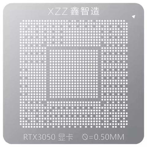 Reballing stencil for RTX3050 GTX3050 GN20-P0-A1 GN20-P1-A1 N18P-G61-A-A1 stencil
