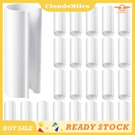 [CloudsMiles] 32 Piece Snap Clamp White 12.7mm for PVC Pipe Greenhouses,Row Covers,Pool Cover Clips,