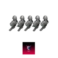 Grimdark scifi miniatures parts-Primal Hounds Destroyers Ripper Fists Left (x5)