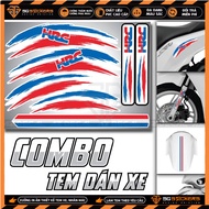 CBV113 HRC Motorcycle and Electric Vehicle Sticker Combo | Multi-position Sticker Set to Decorate Ma