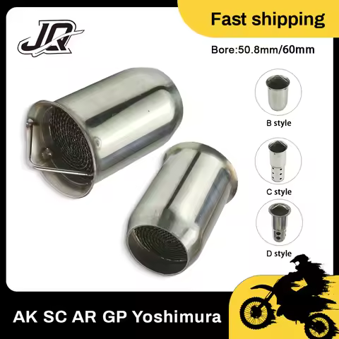50.8mm 60mm Motorcycle Exhaust Muffler Catalyst DB Killer Noise Sound Eliminator for Akrapovic for S