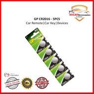 (5PCS) Original GP Lithium Coin Cell Battery CR2016 GP Lithium Cell Electronic Device Battery Per Ca
