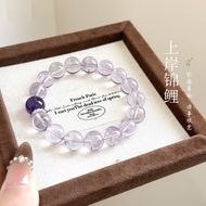New Style Natural Amethyst Transfer Beads Shore Bracelet Bolivia Amethyst Bracelet Female Girlfriend