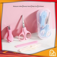 PN. 4 in 1Newborn Baby Nail Kit Safety Nail Clipper Trimmer Scissor Tweezer Tool Sepit Kuku Set Mani