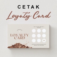 Business Stamp Card 9x5.5 cm TikPaper | Loyalty Card Shop & MSMEs