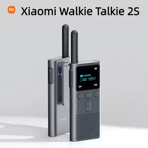 Xiaomi Walkie Talkie 2S Screen 4W Power 120-hour 1.77"Color Standby Dual Mode 5km Call Distance IP54