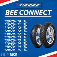 ยาง Eurogrip รุ่น Bee connect ขอบ 10 11 12 13 14 15 ยางรถมอเตอไซค์ VESPA AEROX NMAX XMAX FORZA ADV 3