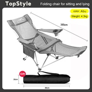 TopStyle Kursi Lipat Kursi Outdoor Wilderness Camping Recliner Bantalan 150Kg Tersedia Kualitas Ting