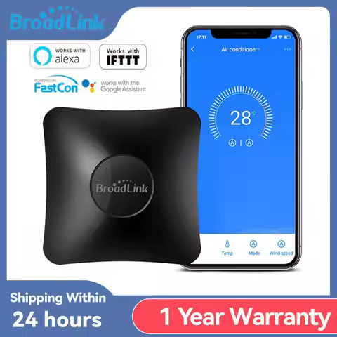 2025 BroadLink RM4 Pro Universal Remote Control RF Controller IR Switch Smart Home Works Alexa Googl