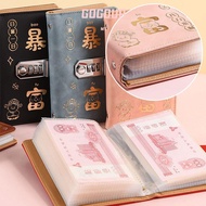 GOGUVO 100 Envelopes Money Saving Challeng, With Password Lock Save Money Mini Binder Savings Challe