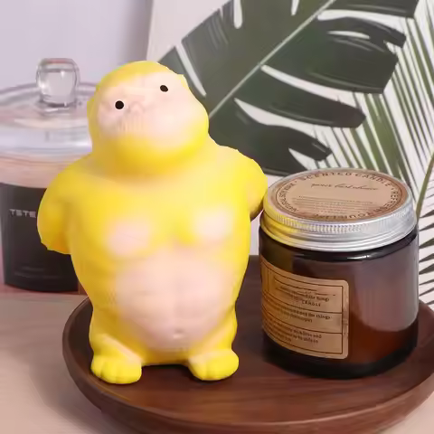 Orangutan Squeeze Vent Gorilla Slow Rebound Yellow Squeezing Monkey Toys Elastic Stretch Soft Glue G