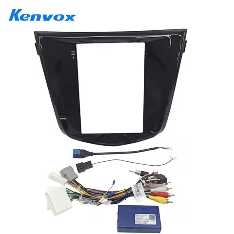Kenvox 9.7" Tesla Vertical Screen Car Radio Fascia Frame for Nissan 2014 x-trail Dash Kit Install Pa