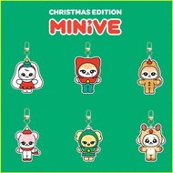 Christmas IVE MINIVE Acrylic double sided keychain bag pendant Yujin Gaeul Wonyoung LIZ Rei Leeseo