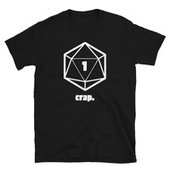 All-Match Daily Piece Crap Natural 1 D20 Dnd Shirt Funny Dungeons And Dragons Dice Graphic T-Shirt w