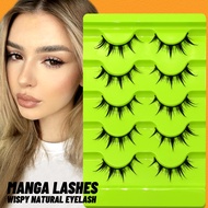 GROINNEYA Manga Lashes 5 pairs Natural Lashes Cross Winged Natural Realistic Eyelash Extension