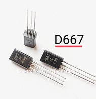 (5 Buah) TRANSISTOR D667 TRANSISTOR 2SD667 AC To92L TRANSISTOR D 667