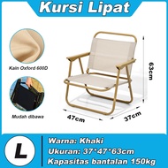 TopStyle Kursi Lipat Kursi Kermit Camping Piknik Portable Foldable Chair Oxford 600D Kursi Gunung Ma
