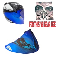 SHOEI JF2 V8 VISOR SMOKE RAINBOW GOLD RED REVO BLUE VISOR SHOEI V8 YAMAHA JF2 V 8 HELMET YAMAHA FACTORY