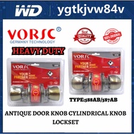 VORSC ANTIQUE DOOR KNOB CYLINDRICAL KNOB LOCKSET 100% HIGH QUALITY AND HEAVY DUTY