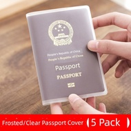 passport holder passport pouch Travel Passport Holder Holder Document Bag Frosted Transparent Passpo