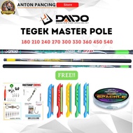 Tile Fishing Rod Set Daido Master Pole Long 180s/d 300cm Ready To Use