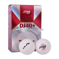 DHS DJ40+ WTT 3 Star Table Tennis Ball with Seam (White, 6pcs/box)
