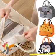 PATH Cartoon Stereoscopic Lunch Bag, Portable Thermal Insulated Lunch Box Bags, Lunch Box Accessories Thermal Bag  Cloth Tote Food Small Cooler Bag