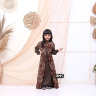 GAMIS BATIK ANAK PEREMPUAN MODEL BOLLERO | BAJU BATIK ANAK PEREMPUAN LENGAN PANJANG