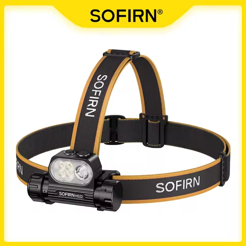 SOFIRN HS22 Headlamp 2500lm 18650 4000mAh Flashlight 2700-6000K Stepless Color Temperature Adjustmen