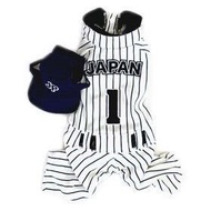 Bagel Japanese pet paradise Handsome Baseball Player Jumpsuit With Hat [D8220]