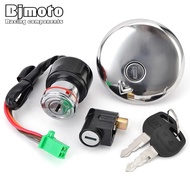 GN125 2001 Fuel Gas Cap Ignition Switch Seat Lock with Key Kit For Suzuki GN125 GN 125 GN-125 2000 1