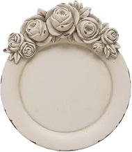S-MANTIS Vintage Tray Antique Trinket Dish, Round Small, Rings Earrings Holder with Sophisticated 3D