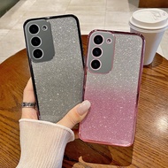 Casing Samsung S23 S23 Plus S23 FE phone case gradient glitter pink phone case