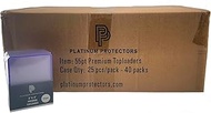 Full Case of Platinum Protectors 55pt Toploaders (1,000-Count) for Cards - Premium Trading Card Prot