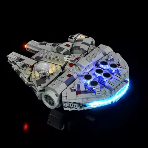 LYBMTWF LED Lighting Kit Compatible with Lego 75375 falconSpaceship Bricks (NOT Include The Model Br
