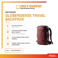 Matador GlobeRider35 Travel Backpack – 35L Carry-On Travel Bag with Laptop Compartment for Business 