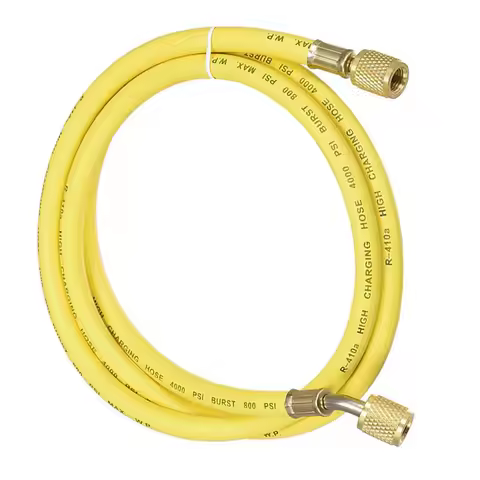 1pcs Charging Hose Tube 1.5M Length 1/4 SAE Thread 800Psi For AC Refrigeration Brass Rubber Charging
