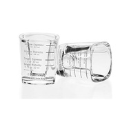 Espresso shot glass measuring cup with scale thickened tempered heat-resistant glass drinking glass wine glass S