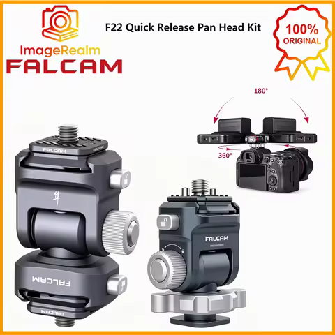 FALCAM F22 Quick Release Pan Head Kit Tilting Monitor Mount Adjustable Tripod Ballhead for DSLR Came