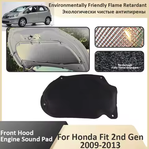 Front Hood Engine For Honda Fit 2nd Gen Jazz GE6 7 8 9 GG1 2 3 4 5 6 2009 2010 2011 2012 2013 Sound 
