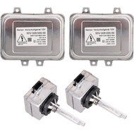 Set of 2 Headlight Ballast and D1S Bulb - Compatible with 2007-2014 Cadillac Escalade, 2006-2009 BMW