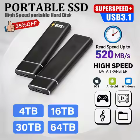 Massive capacity 24TB USB 3.1 external hard drive portable HDD 4TB 8TB original high-performance for