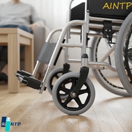 AINTP Wheelchair Front Castor, Heavy Duty Smooth Flexible Replacement Wheels, Replacement 8 Inch Whe