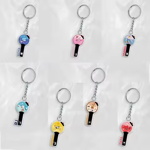 For Korean Male Singing Group Creativity Acrylic KeyChain Backpack Pendant Festival Gift