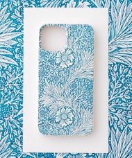 威廉莫里斯設計iPhone13mini PBAT生物可分解環保手機殼 湛藍