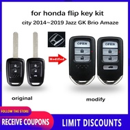 huiyisunny sale cod for Honda City GM6 Jazz GK Hrv Brio flip cover kit car key accessories with logo