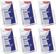 HLF-ho Brochure Holder 4x9 inch Acrylic Brochure Holder Plastic Flyer Holder Clear Brochure Holder D