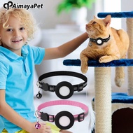 【Aimayapet】Cat Collar with Integrated Gps Cat Collar with Reflective Strip Outside Comfortable Cat C