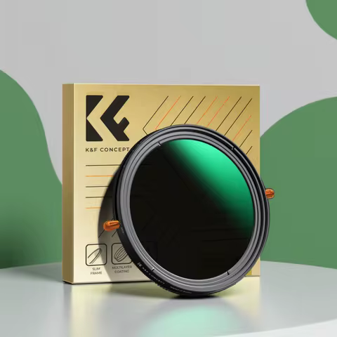 K&F Concept ND & CPL 2 in 1 Lens Filter ND2-ND32 (1-5 Stop) Variable Neutral Density and Polarizer f